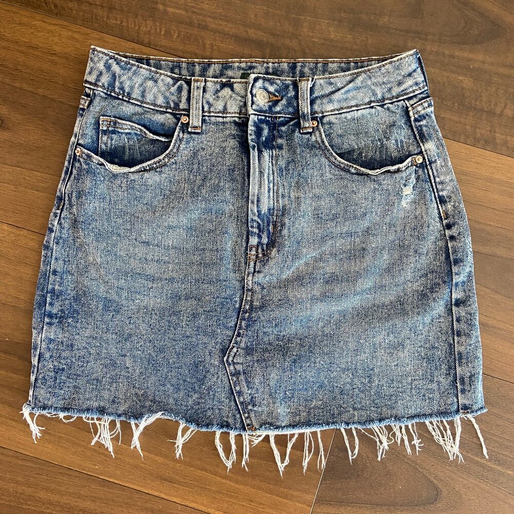 Wild Fable Acid Wash Jean Skirt - Size S